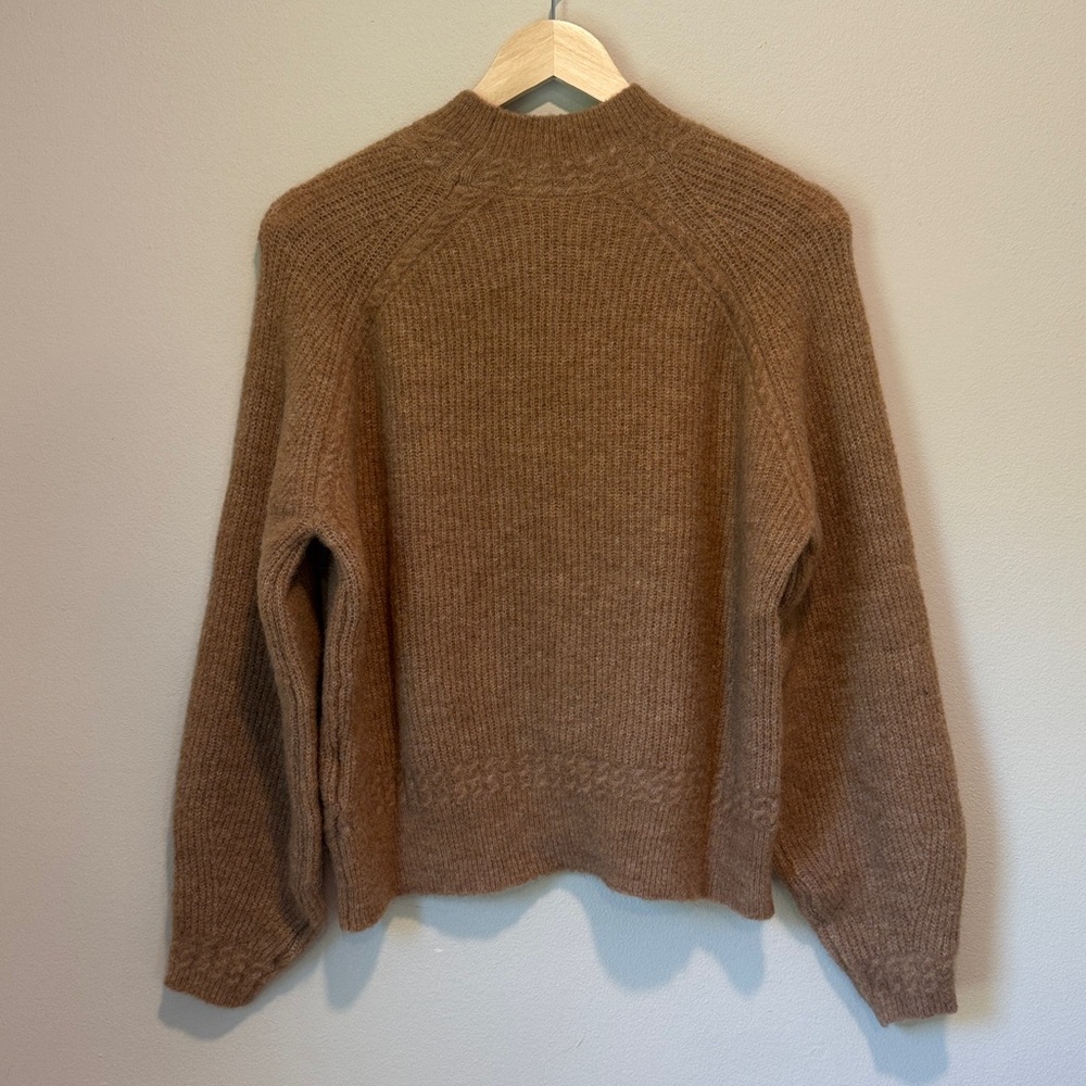 SÉZANE Otis Baby Alpaca Sweater in Camel sz XS NWOT Rare & Sold out! - Picture 10 of 15